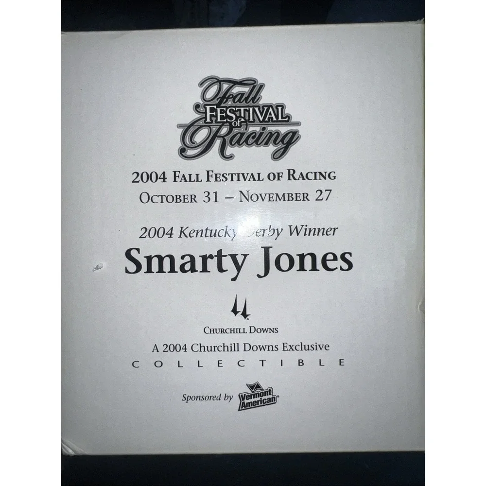 NIB Smarty Jones 2004 Ky Derby Winner Nesting Doll Set Churchill Downs Exclusive